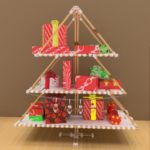 簡単DIY　クリスマスツリー棚　飾り付け